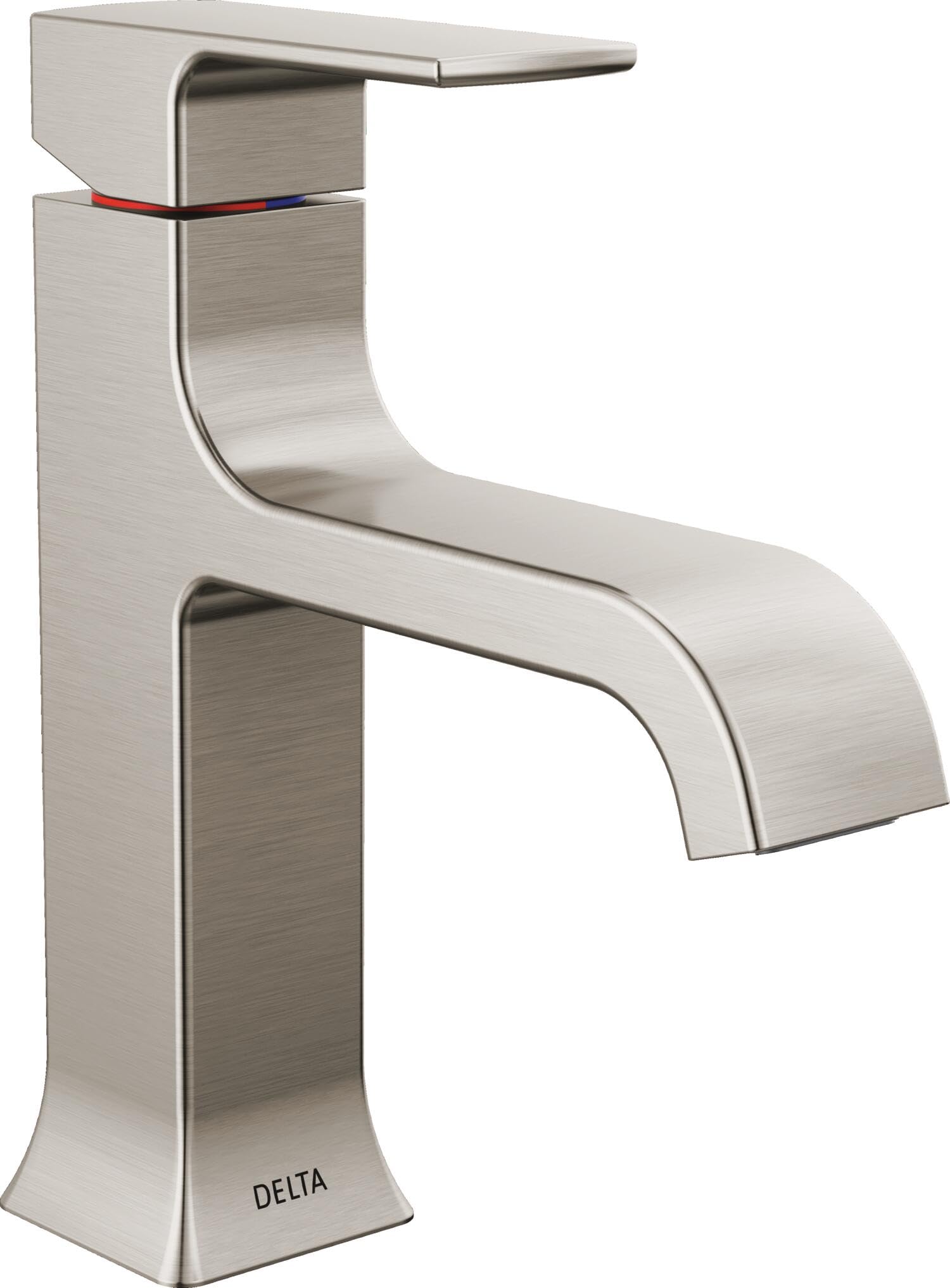 View 1 of **USED**Delta Velum Brushed Nickel Bathroom Faucet 1 Hole, Single Hole Bathroom Sink Faucet for Vanity, Metal Push-Pop Drain Assembly, Stainless 539-SSMPU-DST
