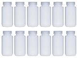 LUERFLEX 250ML 8OZ Nature Wide Mouth HDPE Plastic