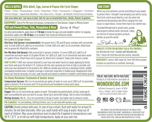 Wondercide Natural Flea & Tick Control Concentrate for Yard   Garden - 16 oz