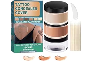 Tattoo Cover Up Makeup, Tattoo Cover up Makeup Waterproof, Waterproof Concealer, Professional Waterproof Skin Concealer Set t