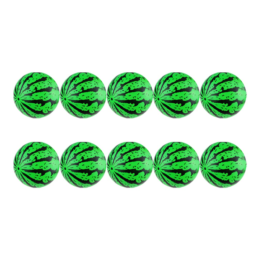TOYANDONA 10pcs Watermelon Beach Balls Creative Inflatable Summer Pool Balls Fruits Ball Summer Plastic Beach Ball Kids Pool Party Supplies Toys