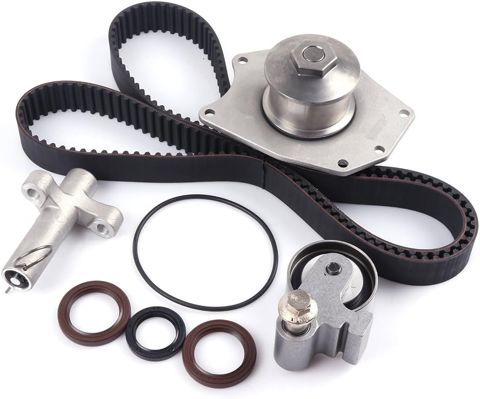 Timing Belt Kit And Water Pump With Tensioner Eccpp Automotive Replacement Timing Parts For 2004 Pacifica 3 5l V6 Sohc Vin 4 Automotive Amazon Com