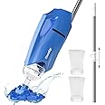 Pool Vacuum for Above Ground Pool: Cordless Handheld Pool Vacuum w/Telescopic Pole, Rechargeable Swimming Pool Cleaner for Inground Pools and Hot Tubs, Powerful Suction up to 18 Gallons/Min.