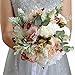 Wedding Bouquet for Bridal Bridesmaid Artificial Flower Handmade Silk Flower Bride Bouquets for Church Party Home Decoration