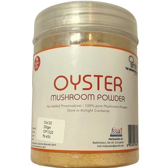 The Mushrooms Hub Oyster Mushroom Powder (200gms) Amazon.in Grocery & Gourmet Foods