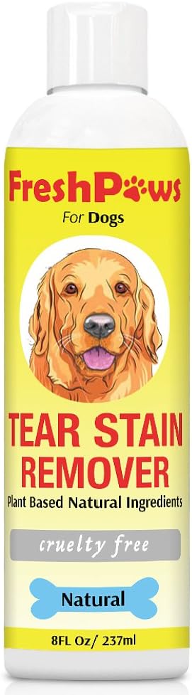 Tear Stain Remover for Dogs Removes Dark Tear Stains Naturally Without Chemicals or Bleach - Good for All Dogs and Cats