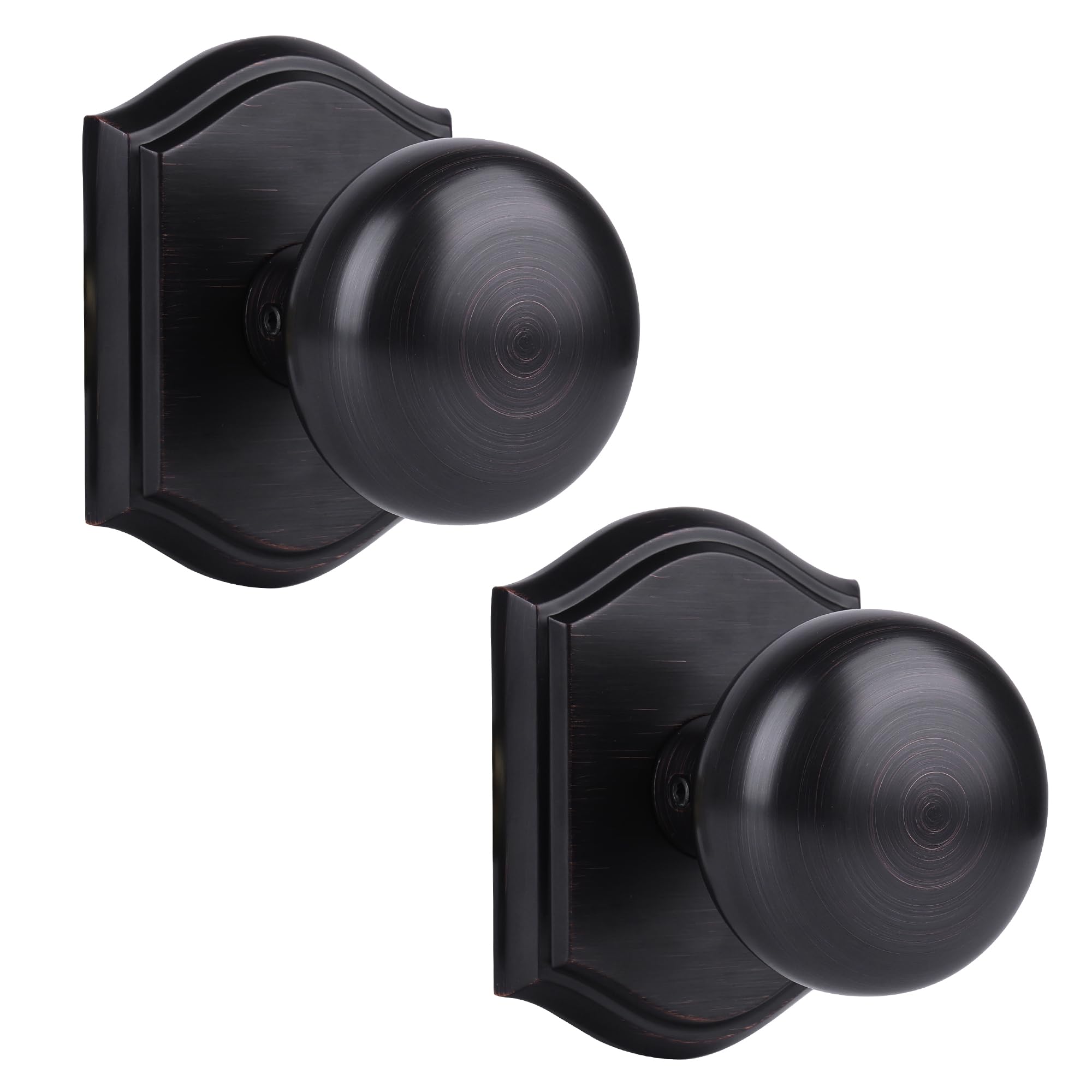 Photo 1 of Newlaking Door Knobs Interior, Classic Decorative ORB Dummy Door Knob, Durable Stylish Hardware for Indoor Use- 2 Pack