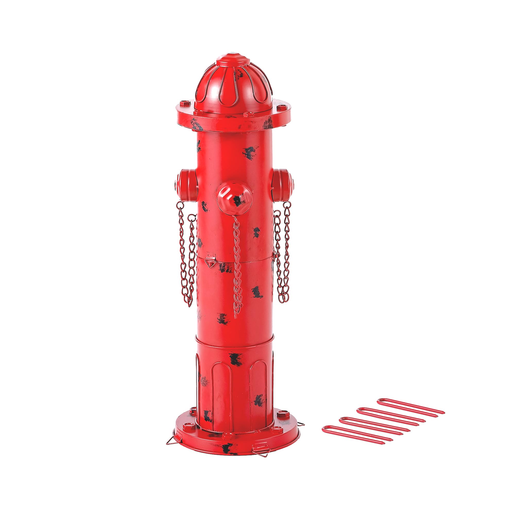 Photo 1 of Phaxth 24" H Metal Fire Hydrant for Dogs to Pee On, Vintage Mid & Large Dog Fire Hydrant Pee Post for Outdoor Decor