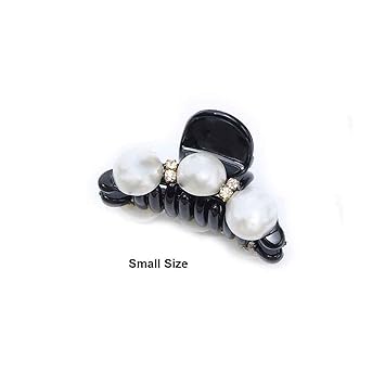 Amazon Com Claw Hair Clip Pearl Women Big Rhinestone Hair Clips