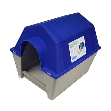 442 Trade Pet Waterproof Plastic Dog Kennel With Air Vents And Elevated Floor For Indoor Outdoor Use Pet Dog House Winter House Xlarge 38 Inc