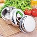 Stainless Steel Double Layer Bento Box, Food Container, Lunch Box with Green Handle