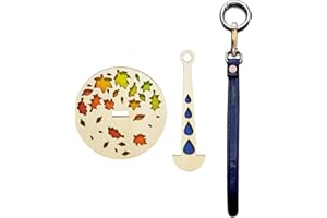 GISMTR Portable Wrist Yarn Holder, Wooden Wrist Yarn Holder, Wooden Twirling Mechanism Spinning Needles for Knitting Crocheting Presents for Craft Lovers (N)