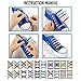 Coolnice No Tie Shoe Laces for Kids Men and Women - Waterproof Silicone Flat Elastic Athletic Running Shoelaces with Multicolor for Sneaker Boots Board and Casual Shoes