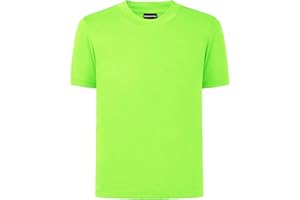 Dreammonkey 4T to Youth Neon Shirt Kids Rash Guard UPF 50+ Dry Fit Athletic Short Sleeve T Shirts for Boys and Girls