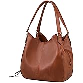 DOURR Women's Multi-pocket Shoulder Bag Fashion Vegan Leather Handbag Tote Purse