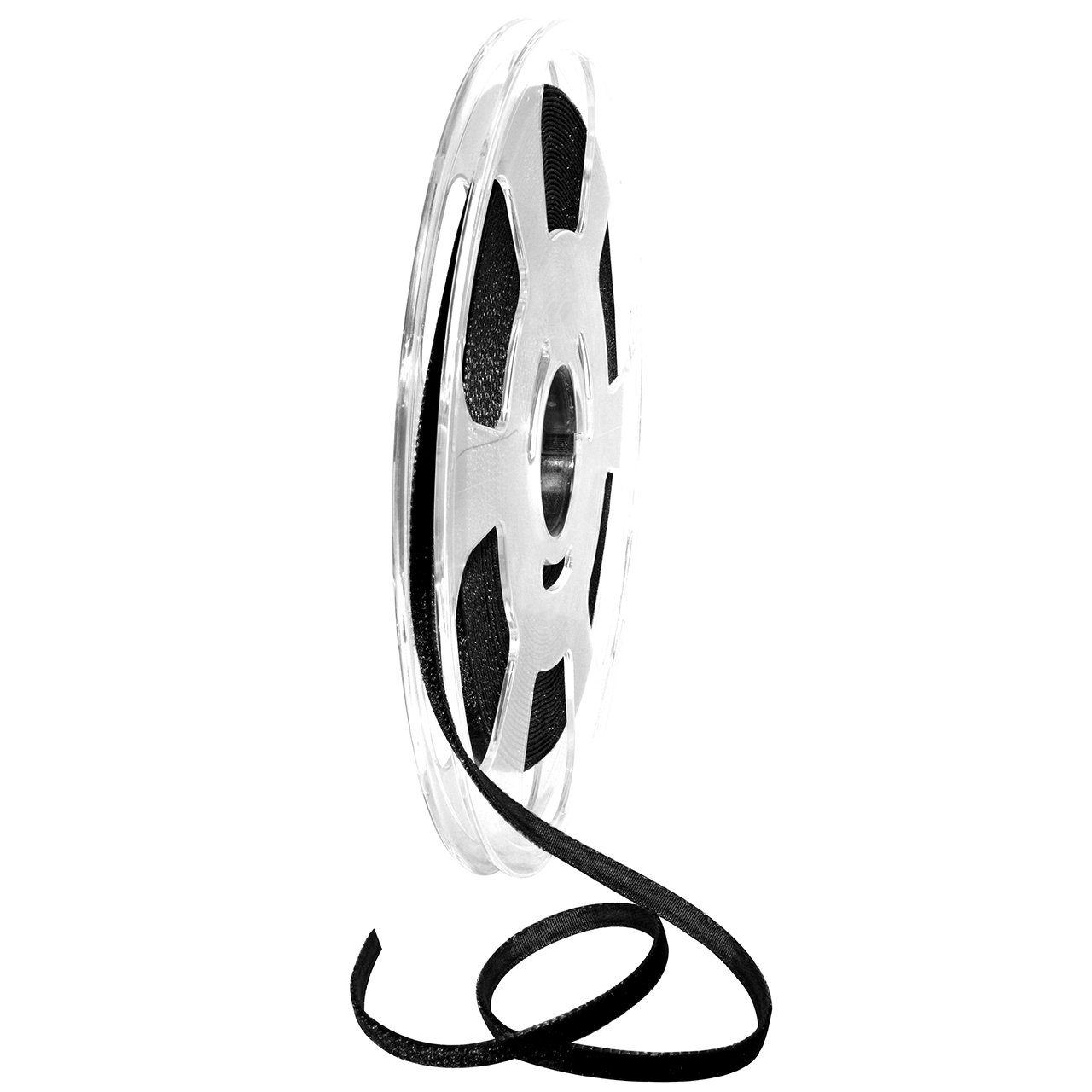 Morex Ribbon, Nylon, 3/16 inch by 11 Yards, Raven, Item 01205/10-953 Nylvalour Velvet Ribbon, 3/16" x 11 Yd