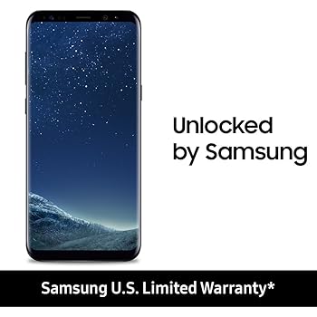 Samsung Galaxy S8 Unlocked 64GB - US Version (Midnight Black) - US Warranty
