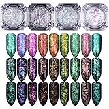NICOLE DIARY 9 Colors Transparent Chameleon Sequins Paillette Manicure Nail Art Decoration