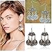 megko Dangly Earrings Tibetan Silver Coins Bohemian Tassle Drop Boho Earring for women Christmas Jewelry