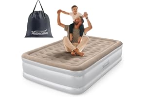 NatraCalm Air Mattress Full with Built in Pump, Inflatable Mattress, Blow Up Mattress Full in 3 Mins Inflation/Deflation, Air Bed for Camping & Guest, colchon inflable