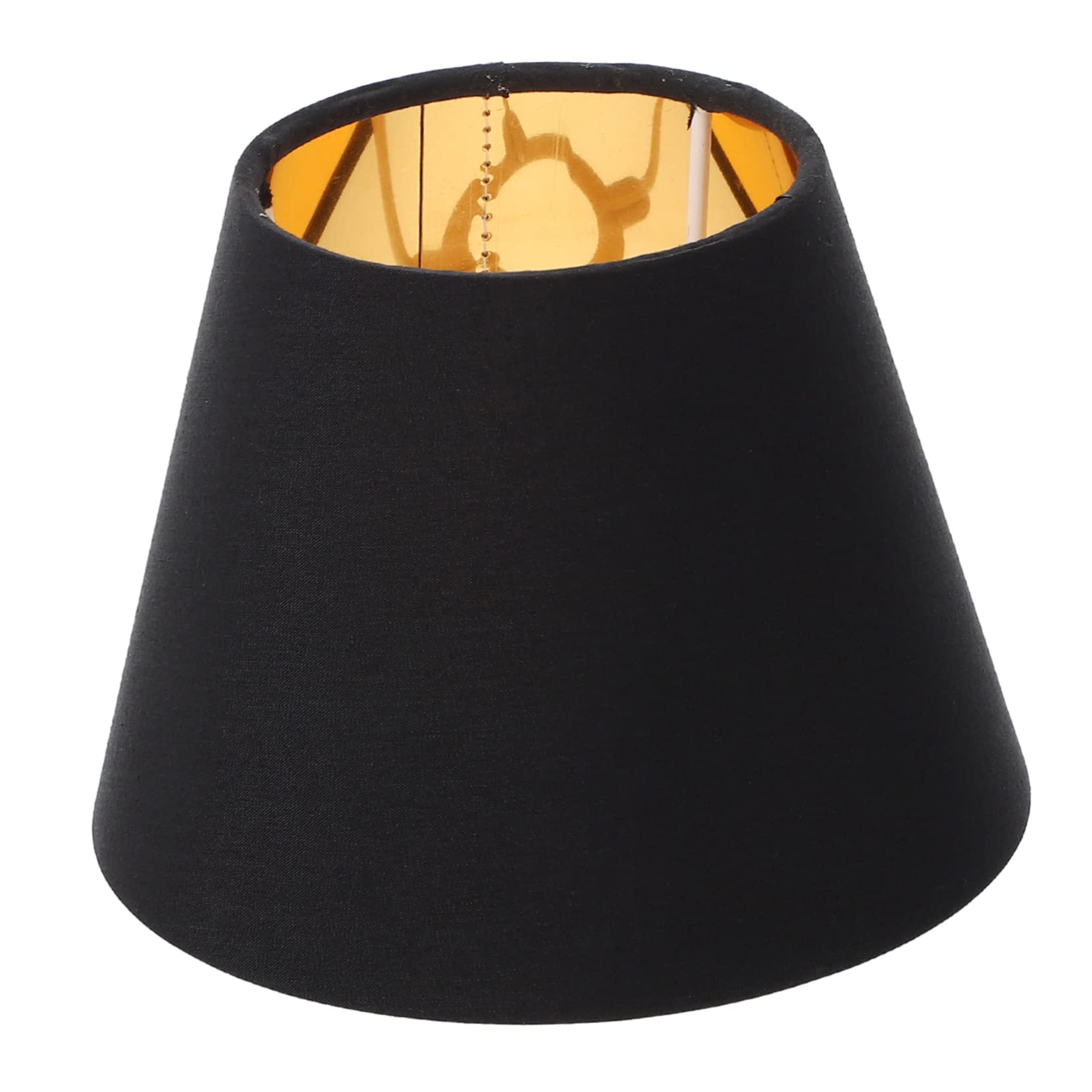 Lurrose Cloth Lamp Shade Barrel Fabric Lampshade European Style E14 Bulb Ceiling Light Cover for Table Lamp Chandelier Wall Light Floor Pendant Light Black 9cm