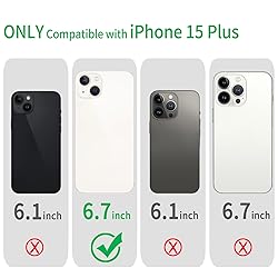 JJGoo Compatible with iPhone 15 Plus Case