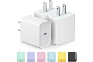 INCORIC [3 Pack] USB C Wall Charger for iPhone 15 Charger Block 20W PD Power Adapter for iPhone 15/15Pro/15Pro Max/15Plus/14/13/12/11/ Xs/X, iPad and More