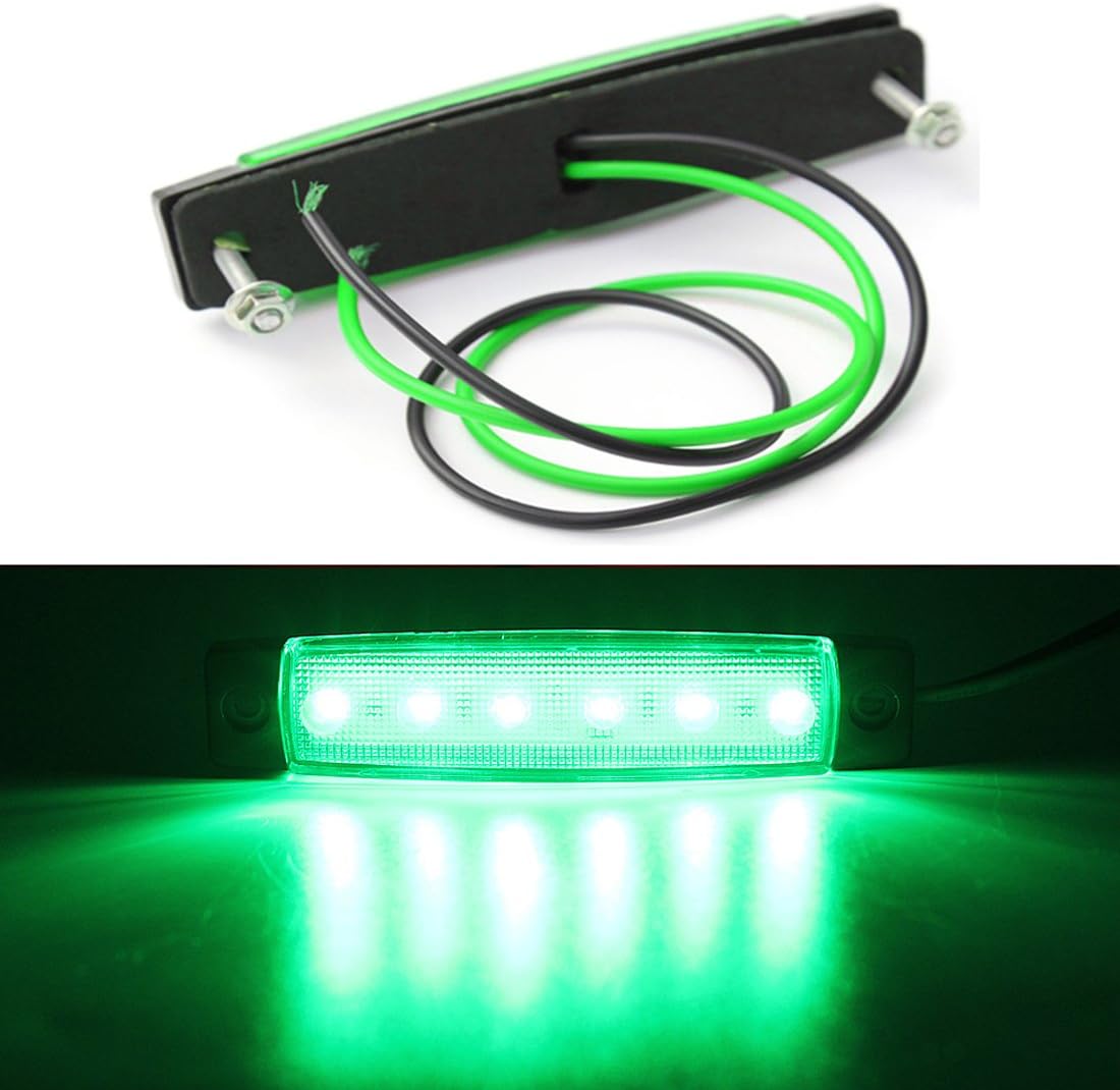 Shangyuan Boat Navigation Lights, Stern Lights for Boats, Marine Led Strip Lights for Boat Lights Bow and Stern, Navigation Lights for Boats Led, Kayak Lights, DC 12V 2PCS (Red and Green): Automotive