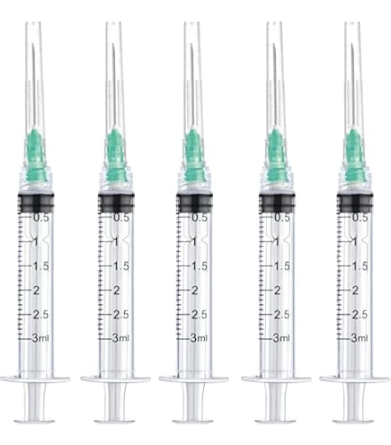 Amazon.com: NANOSHARPS 3ML Syringe 20x1 (3cc 20x1 - 100 pack