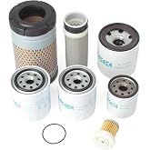 Mhrxusd Maintenance Filter Kit Compatible with Kubota RTV-X900 HST Vehicle Tractors Outer Inner Parts Hydraulic Oil Suction Fuel Accessories Replace 1G319-11210 K7591-82360 HH150-32430 HHK70-14070