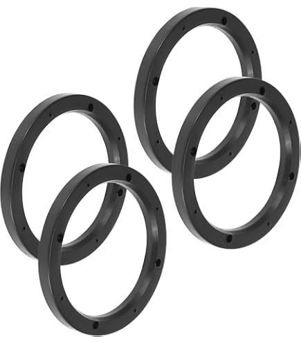 Entretoises Pour Haut-parleur De Voiture - Lot De 2 En Plastique Noir, Profondeur 14 Mm, Diamètre 16,5 Cm | Compatible Voiture, Camion, Design Élégant