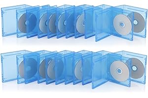 VALICLUD 10pcs Cd Case Plastic Cd Boxes Single DVD Cases DVD Holders for Storage Music