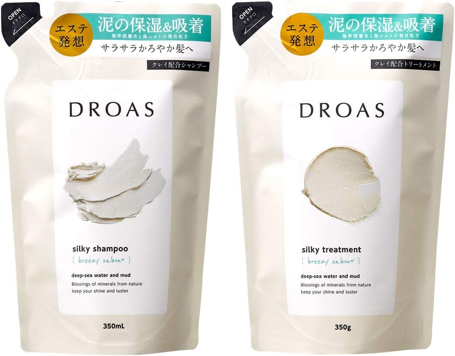 Amazon 詰め替えセット Droas ドロアス シルキーシャンプー シルキートリートメント ブリージーサボンの香り Droas ドロアス ビューティー 通販