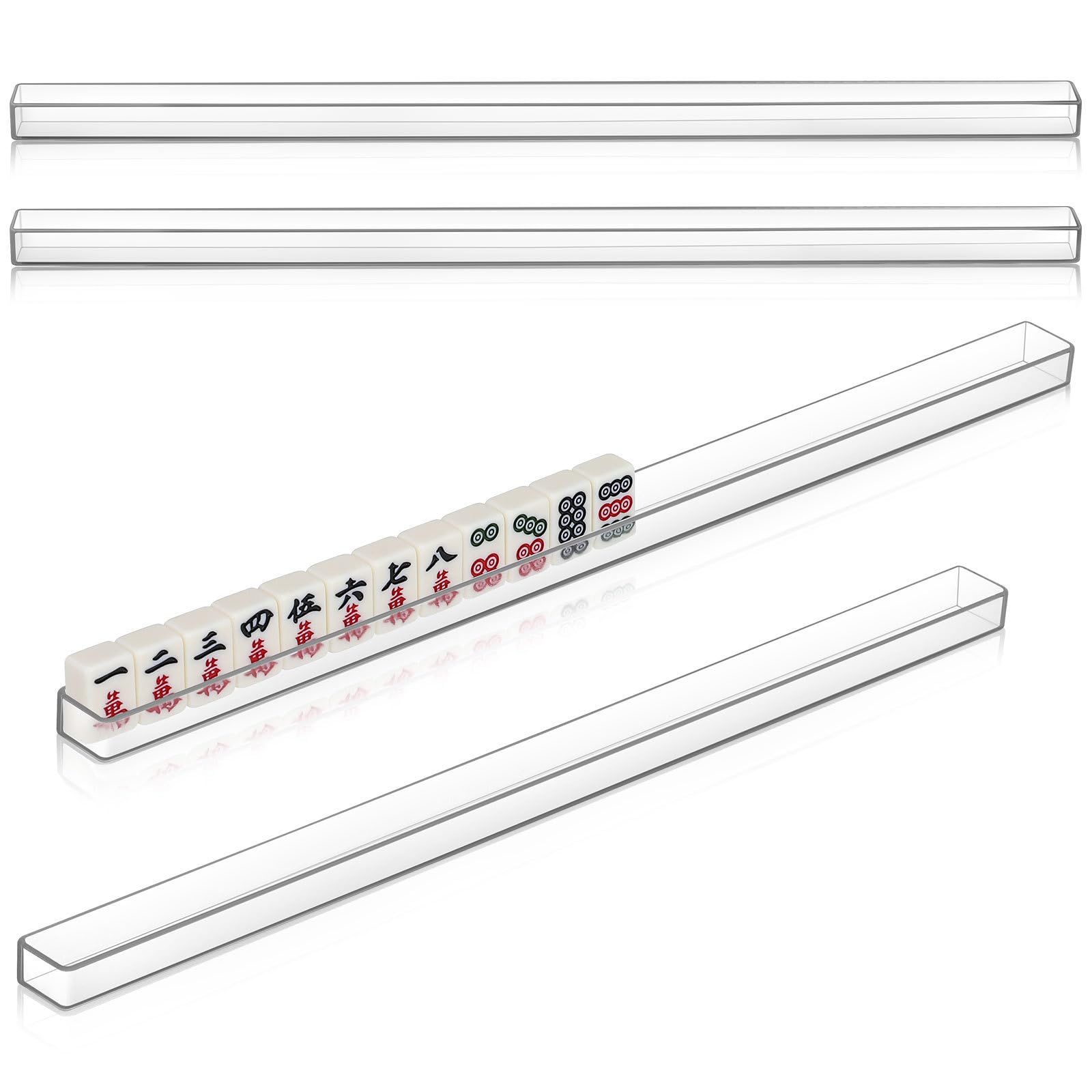 Photo 1 of ibasenice 4pcs Travel-Friendly Mini Mahjong Racks U-Shaped Holders Compact and Convenient Mahjong Accessories Mahjong Rack