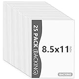 Somime 25 Pack Backing Boards Only - 8.5x11 Uncut