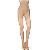 MeMoi Bodysmoothers High Waisted Sheer Tights, Comfortable Control Top Tights for Women - Sizes Small to Q2