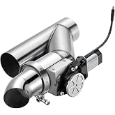 SPELAB Electric Exhaust Cutout 3.0 Inch with Elbow Muffler Exhaust Valve Kit with One Controller Remote Kit