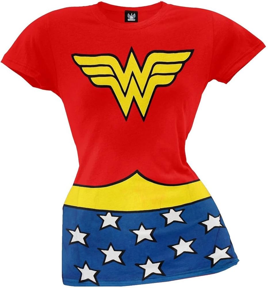 Wonder Woman Classic Juniors Costume TShirt Small Red