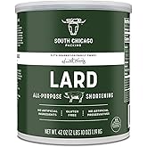 South Chicago Packing Traditonal LARD Shortening, 42 Ounces, Specialty Baking Shortening and Cooking Fat
