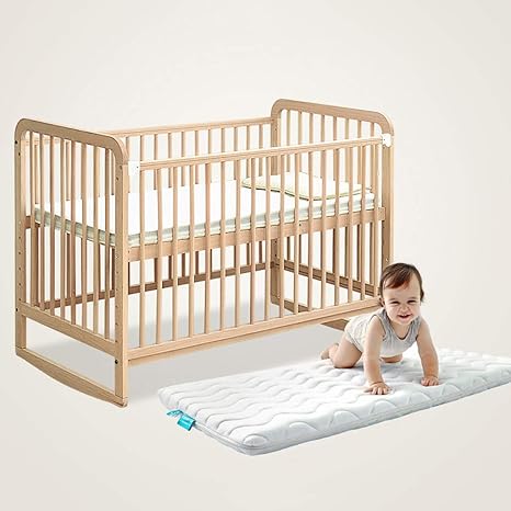 Amazon Com Yrc 4 En 1 Cuna Para Bebe 6 Engranajes De Altura Ajustable Cama Grande Empalme Se Convierte Facilmente En Coctelero Cama Sofa Cama Escritorio Home Kitchen
