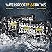 LED Light Bar, Atralife 7 Inch 240W 24,000lm LED Work Light Spot Flood Combo LED Lights - IP68 Waterproof Driving Fog Off Road Lights - 2 Years Warranty, 2 Pack