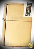 254 high Polish Solid Brass Lighter with Flint Pack