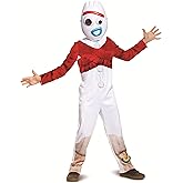Forky Costume for Kids, Official Toy Story 4 Halloween Costume Outfit with Mask and Jumpsuit