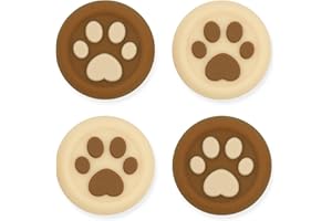 GeekShare Cat Paw Playstation 4 Controller Thumb Grips, Thumbsticks Cover Set Compatible with Switch Pro Controller (Brown)