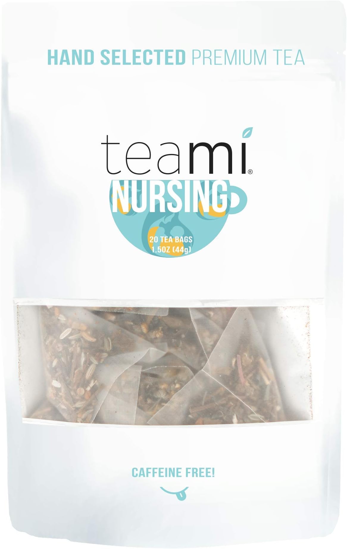 Nursing Tea for Breastfeeding and Lactation Support to Enhance Breast Milk Nutrition and Production in an All Natural Way with Fenugreek, Nettle, Raspberry, Coriander, Fennel, and Chamomile