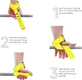 WFX Weight Lifting Straps Wrist Support Padded Neoprene Gym Yellow view 8