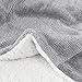 Bedsure Sherpa Throw Blankets Gradient Grey Twin Size Fleece Bed Blankets, Reversible Fuzzy Soft Cozy and Warm Sofa Fluffy Blanket 60