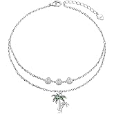 JZMSJF Anklets for Women S925 Sterling Silver Adjustable Beach Foot Ankle Bracelet Jewelry Gifts