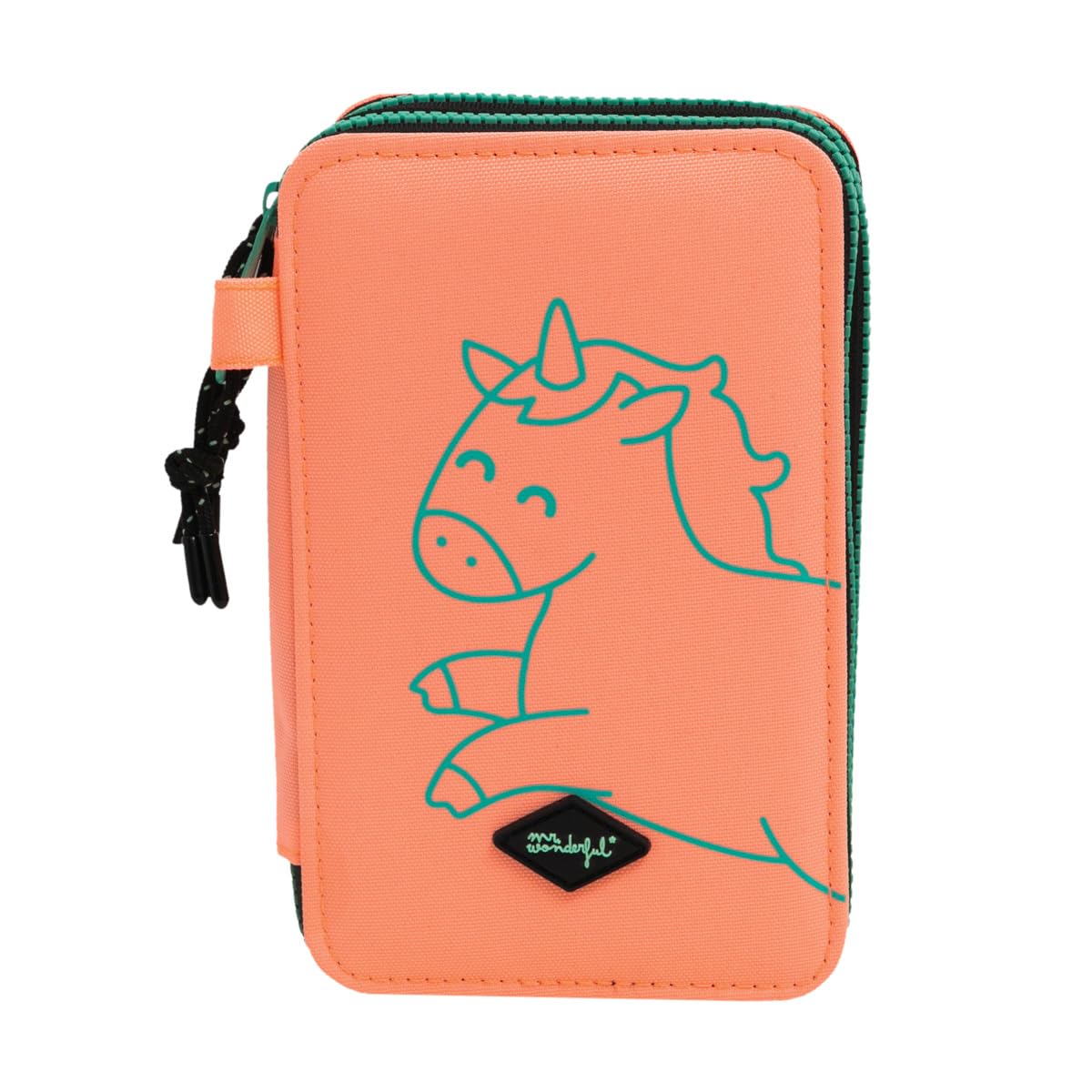 Mr. Wonderful Complete School Pencil case with 2 compartments Pink My Creativity has n, Pink