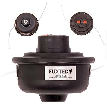 FUXTEC Nylon Doppelfadenkopf schwarz für FX-RT126 & RT226 mit Tippautomatik Fadenspule Benzin Motorsense M8 Gewinde, bis zu 1